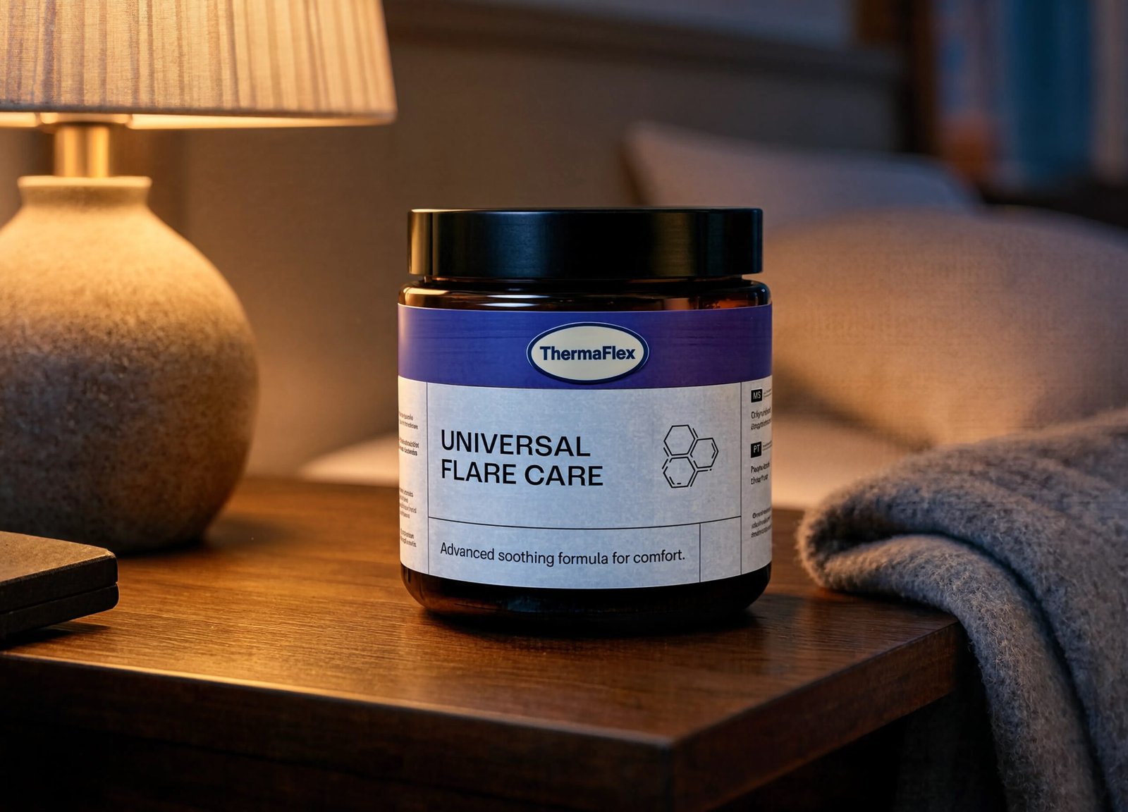 ThermaFlex jar on nightstand